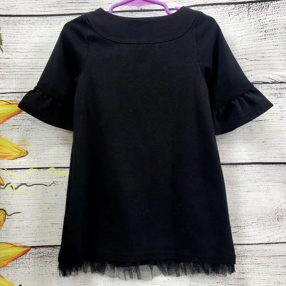 Baby Gap Black Dress with Buttons and Bell Sleeves‎ Size 3T